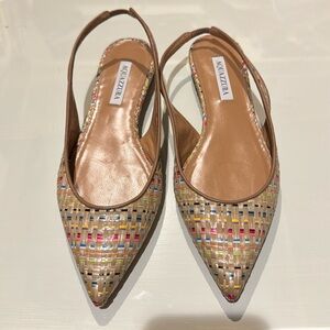 Gently worn Aquazurra multicolored flat. Size 41